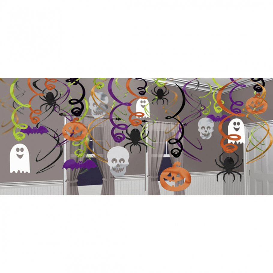 Day Of The Dead Hängedekoration – 4 Motive, Je 115x20 Cm, Doppelseitig – Für Halloween, Partys & Día De Muertos