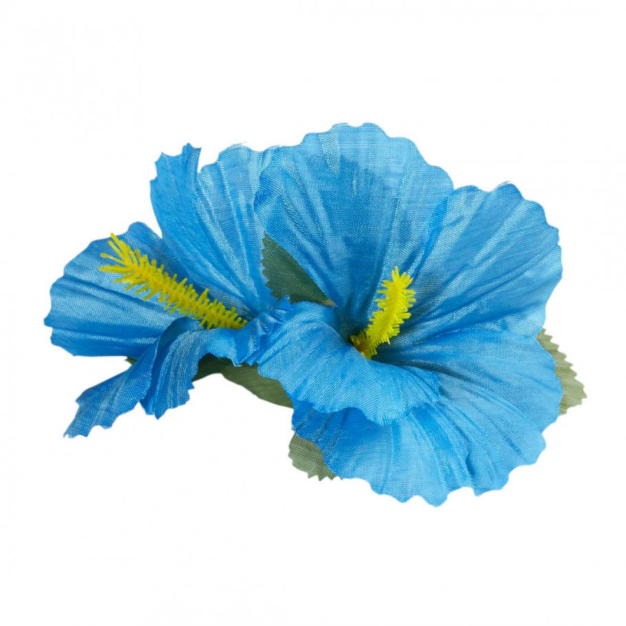 NET TOYS Rosen Haarblüte – Blaue Blumenspange Aus Polyester, Haaraccessoire Für Strand & Party