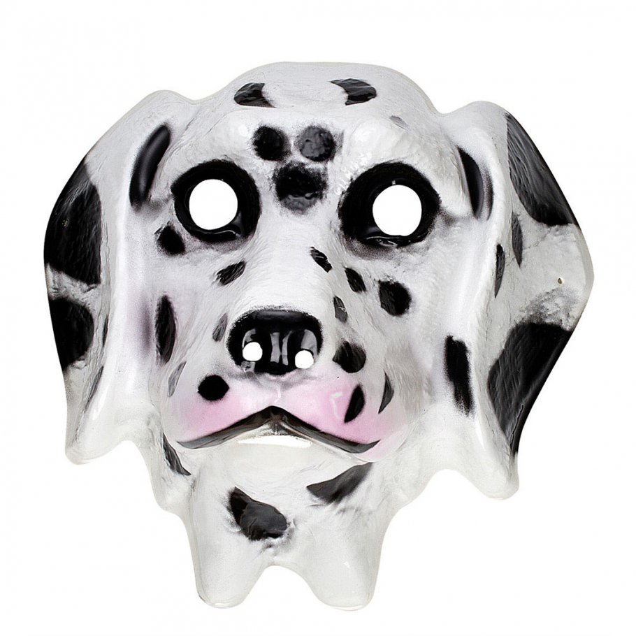 Kinder Dalmatiner Maske Hund Tiermaske Plastik Hundemaske, 3,99