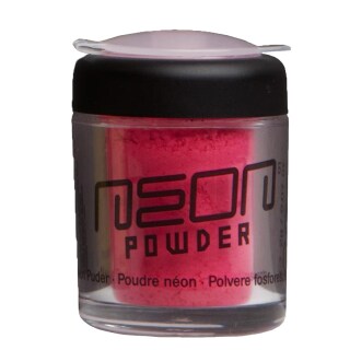 Neon Puder 80er Jahre Schminke neonpink