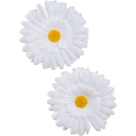 Margeriten Haarblumen Hippie Ansteckblumen 2er Set