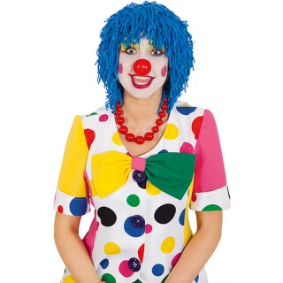 Clown Perücke Clownperücke blau