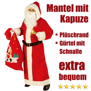 Kostüm Weihnachtsmann - Nikolauskostüm in XL
