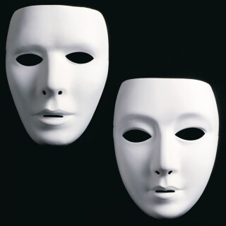 Neutrale Phantommaske Damenmaske oder Herrenmaske wählbar
