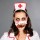 Zombie Kostüm Accessoire Gruseliger Mundschutz blutig mit Zähnen