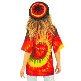 Hippie Shirt 70er Jahre Reggea Batik Gr L