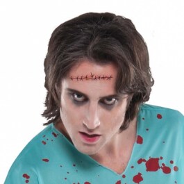 Halloween Horror Wunde getuckert Fake Tattoo