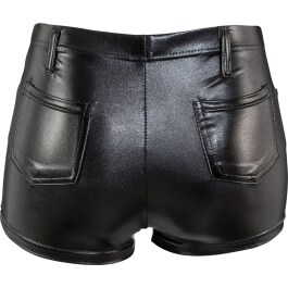 Sexy Shorts schwarz Hot Pants glänzend