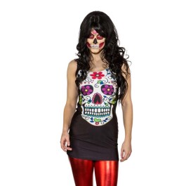 Sexy Sugar Skull Kleid Minikleid Dia de los Muertos