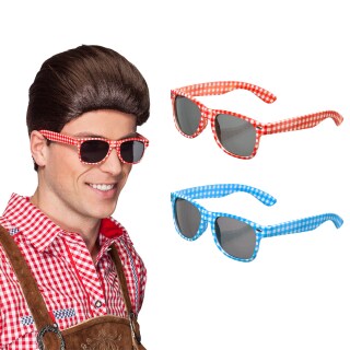 Oktoberfest-Brille karierte Sonnenbrille