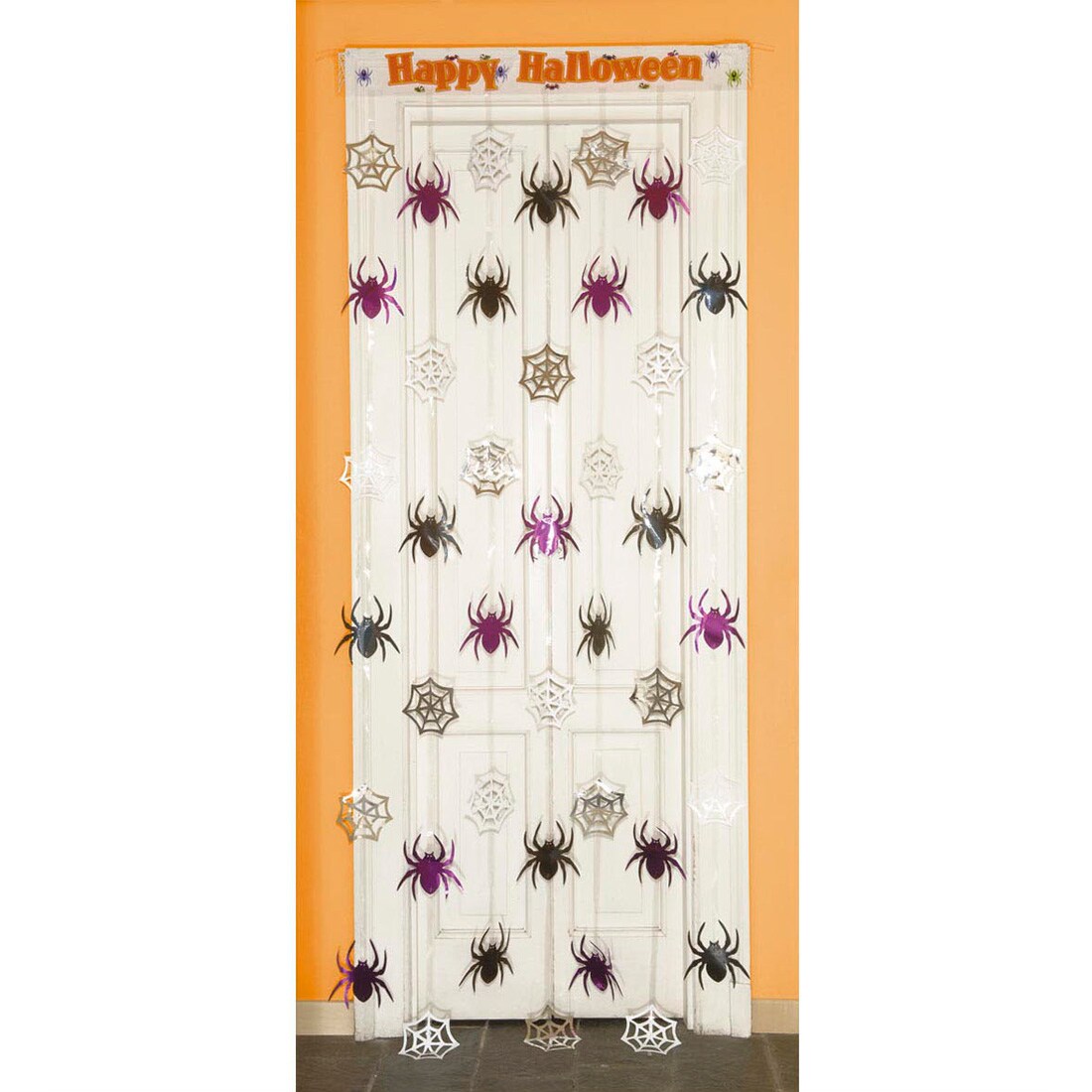 Halloween Deko Tür Vorhang Spinnen 8 99