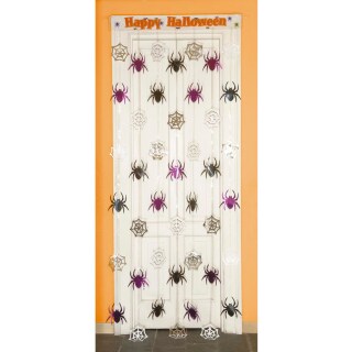 Halloween Deko Tür Vorhang Spinnen
