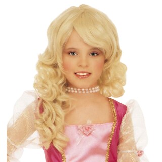 Kinder Per&uuml;cke Prinzessin blond Faschingsper&uuml;cke