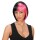 Damen Fasching Perücke Zoe pink schwarz Wig