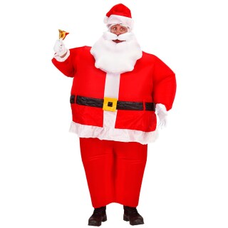 Aufblasbares Weihnachtsmann Kostüm Nikolaus