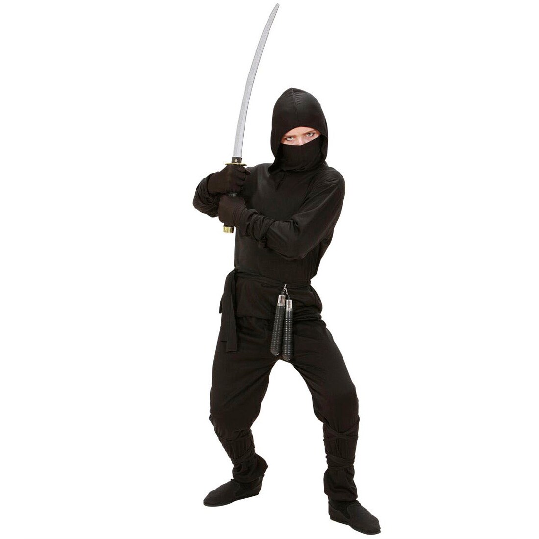 Kinder Kostüm Ninja Kämpfer Samurai S 128 cm 57 Jahre, 13,99