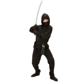 Kinder Kostüm Ninja Kämpfer Samurai S 128 cm 5-7 Jahre