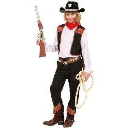 Cowboy Kostüm für Kinder Gr 140