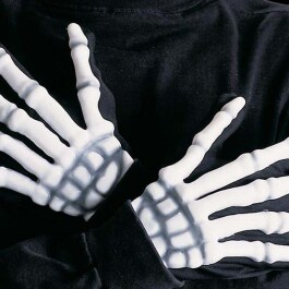 Halloween Handschuhe Skelett Zubeh&ouml;r