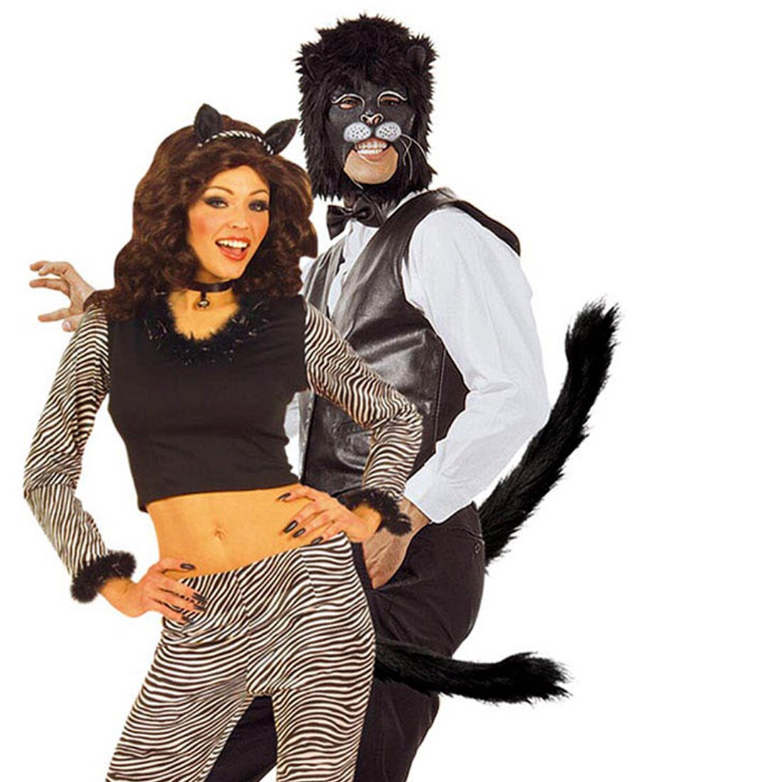 Damenkostume Katzenschwanz Fell Halloween Katze Katzenkostum Kostum Fur Damen Lucaslucro Com Br