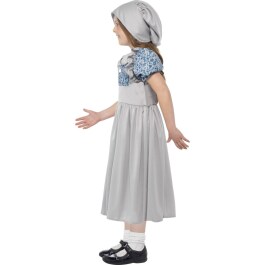 Viktorianisches Kleid Kinderkostüm Schulmädchen M 140 6 – 8 Jahre