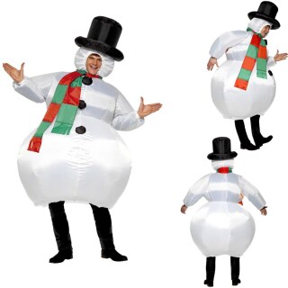 Aufblasbares Kostüm Schneemannkostüm