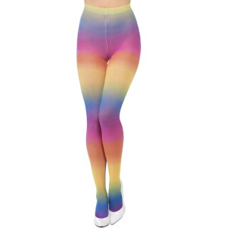 Blickdichte Strumpfhose Regenbogenstrumpfhose bunt