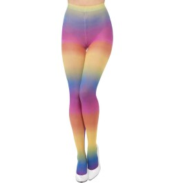 Blickdichte Strumpfhose Regenbogenstrumpfhose bunt