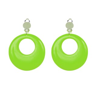 Ohrringe Creolen Modeschmuck grün