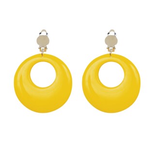 Ohrringe Creolen Modeschmuck gelb