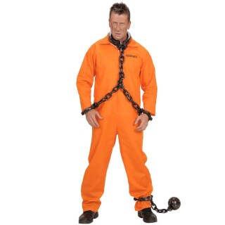 Kost&uuml;m Knasti Schwerverbrecher orange XL