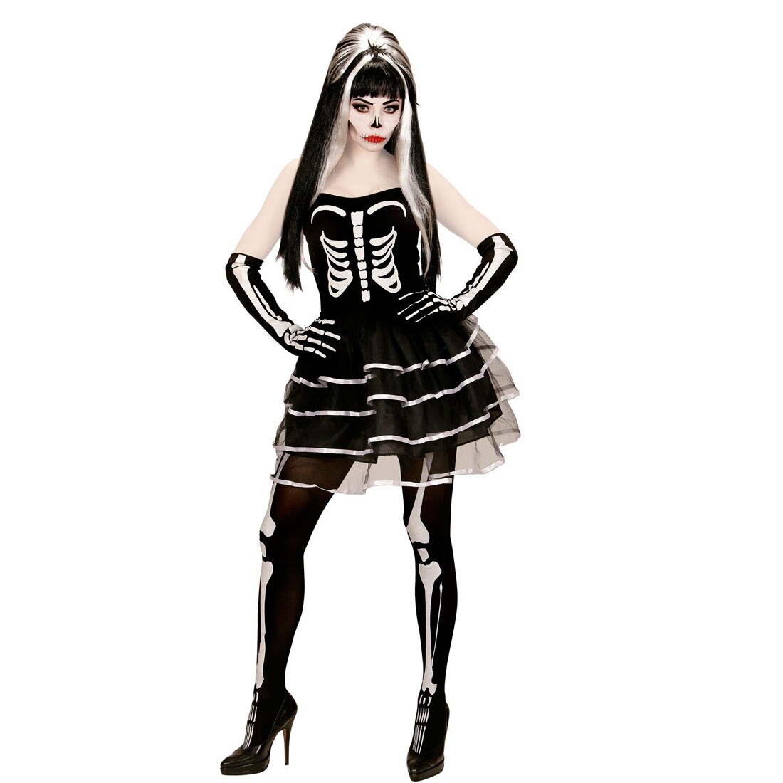 Skelett Kostum Damen Skelettkostum Halloween 31 95