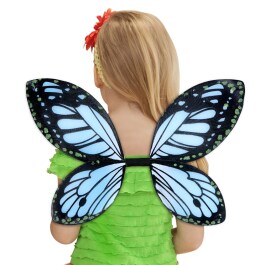 Elfenflügel Kinder Schmetterlingsflügel blau-schwarz