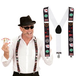 Poker Spieler Hosentr&auml;ger Casino Hosenhalter