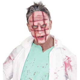 Zombie Maske mit Narben Horrormaske Psycho
