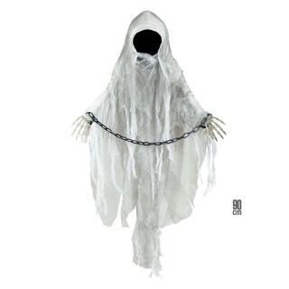 Hängender Geist in Ketten Halloween Deko Gespenst 90 cm, 15,99