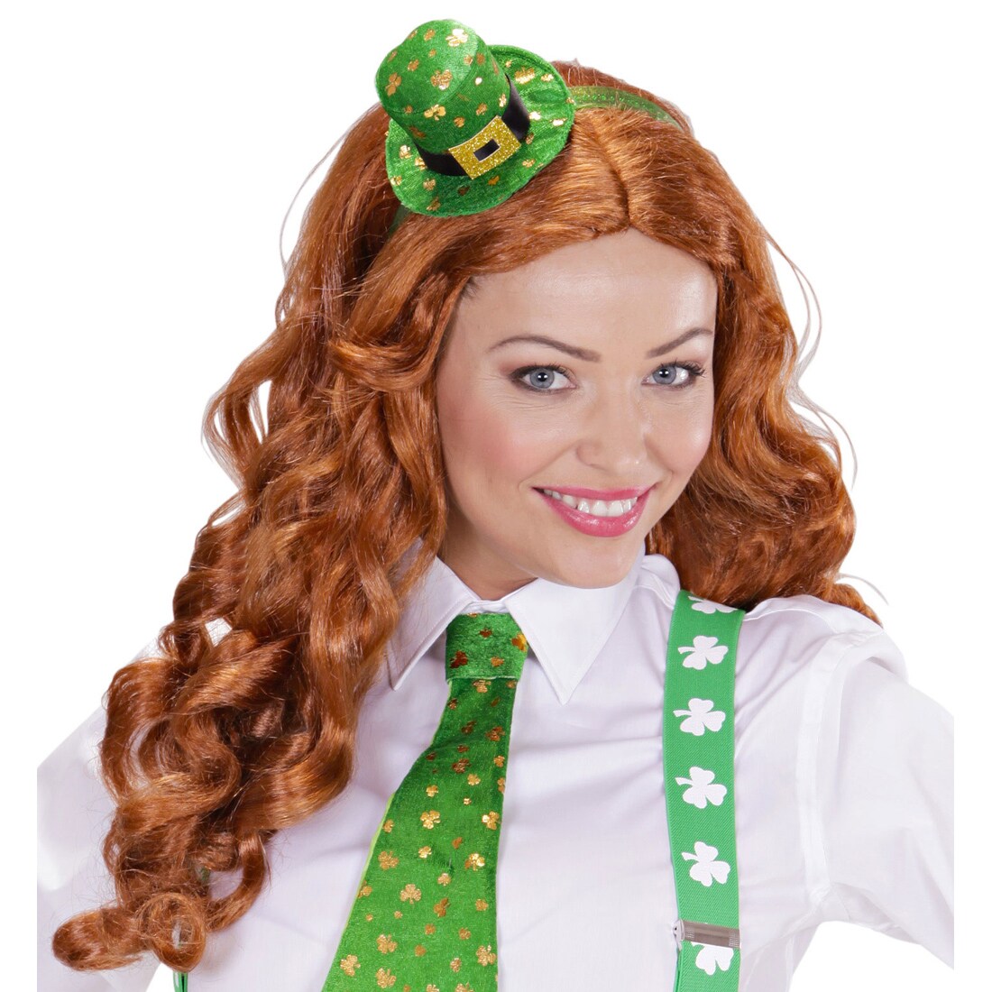 St. Patrick's Day Minihut – Grün Mit Pailletten, Für Haar Oder Kostüm