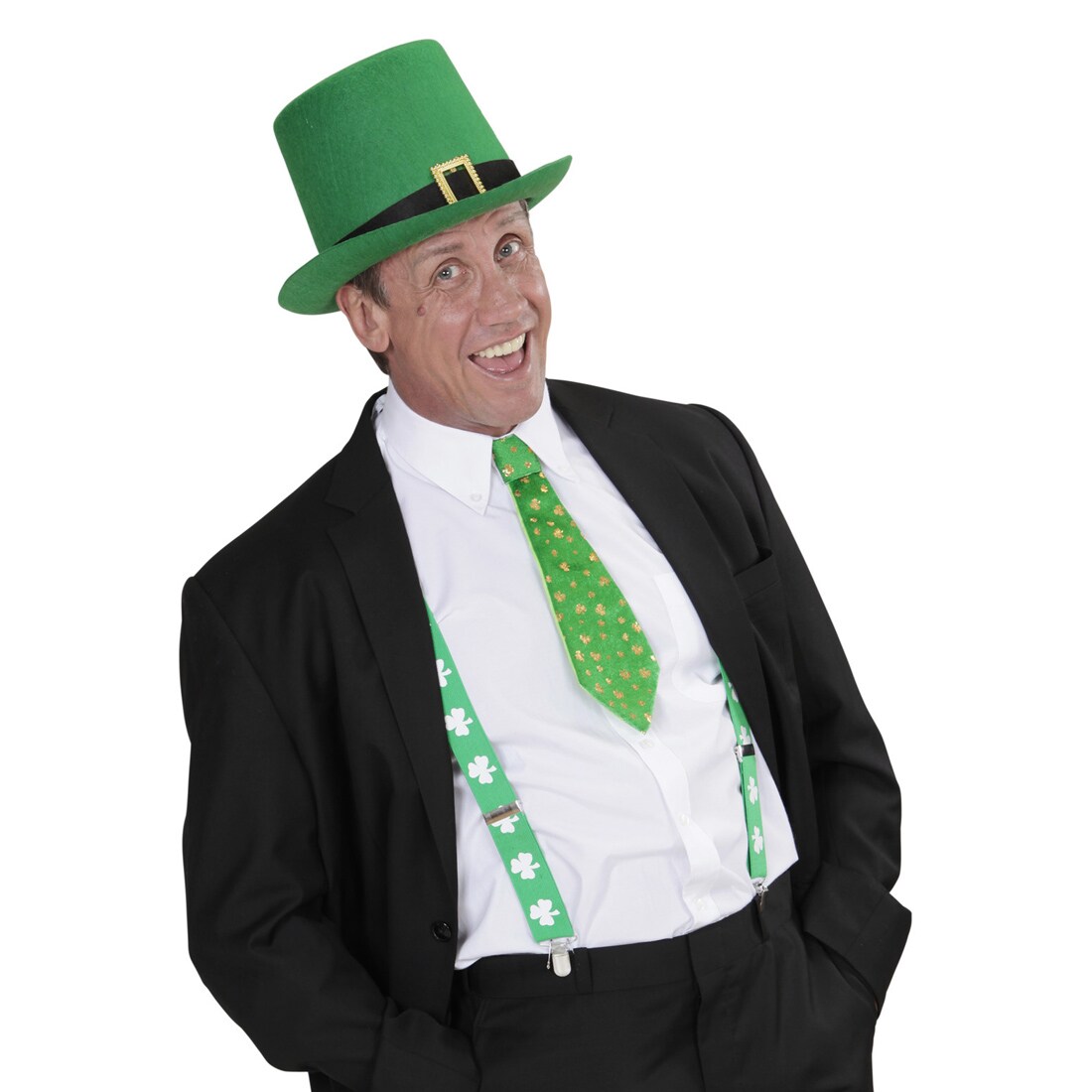 BESTOYARD Kleeblatt-Hosenträger – Grüner St. Patrick's Day Accessoire Für Kostüm & Party