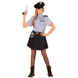 Kinder Polizistin Kostüm Polizeikostüm Mädchen M 140 cm