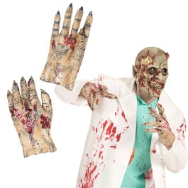 Gruselige Zombie Hände Latex Handschuhe Untoter