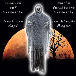 Schreiender Grim Reaper mit Licht und Sound Halloween...