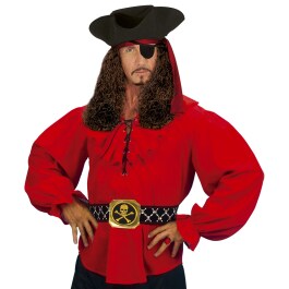 Rotes Piratenhemd Herrenhemd Pirat XL 54