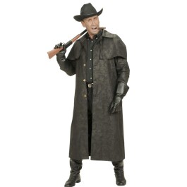 Schwarzer Cowboy Mantel Western Kostüm S 48