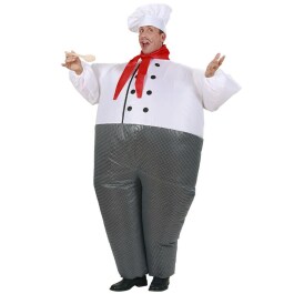 Aufblasbares Kostüm Koch Airsuit Chefkoch