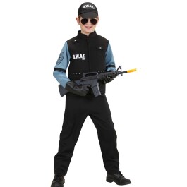 SWAT Kinderkostüm Polizeikostüm Kinder