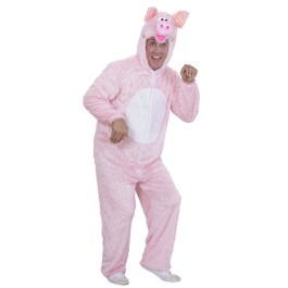 Schweinekostüm Plüschkostüm Schwein mit Maske