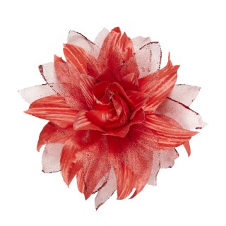 NET TOYS Rosen Haarblüte Hawaii Haarspange – Gelb, Aus Polyester, Einheitsgröße