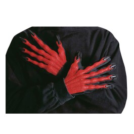 Halloween Teufelshände für Kostüm Teufel