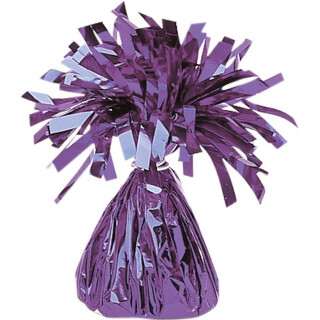Ballongewicht Folie mit Fransen Ballonbeschwerer Luftballons 170 g Violett