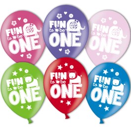 6 Party Luftballons   Geburtstagsballons